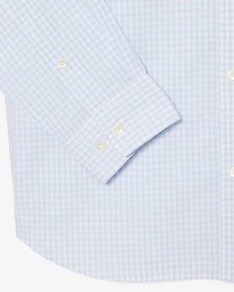 Chemise &agrave; carreaux popeline l&eacute;g&egrave;re regular fit 