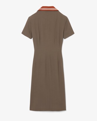 Robe col polo griff&eacute; Piqu&eacute; D&eacute;fil&eacute;