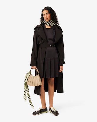 Robe polo pliss&eacute;e satin
