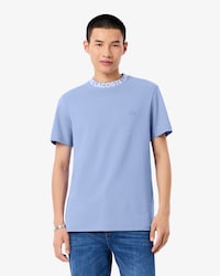 T-shirt en Piqu&eacute; marquage jacquard