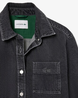 Veste surchemise denim oversize