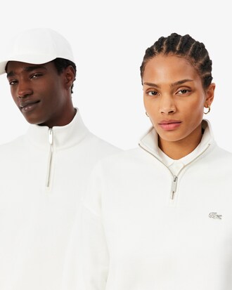 Sweatshirt col zipp&eacute; molleton &eacute;pais