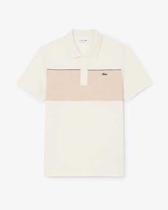 Polo regular fit color-block en Piqué