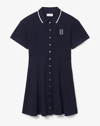 Robe &eacute;vas&eacute;e Petit Piqu&eacute; badge