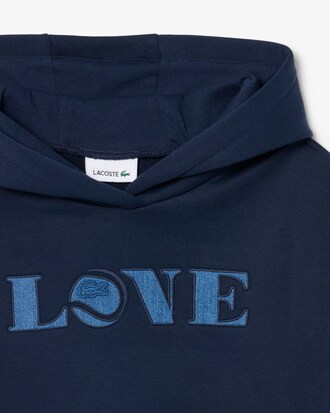 Sweatshirt &agrave; capuche molleton avec patch