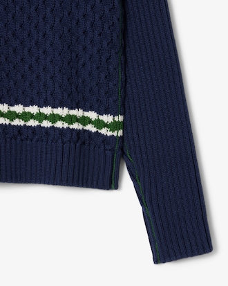 Pull sans manches col V coton