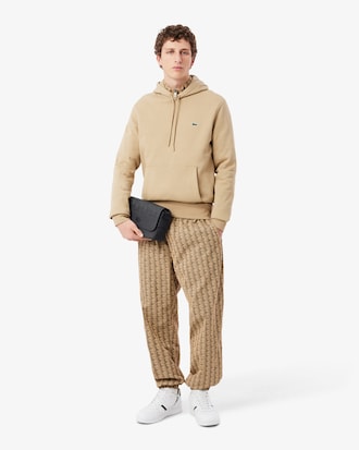 Sacoche &agrave; rabat monogramme en cuir