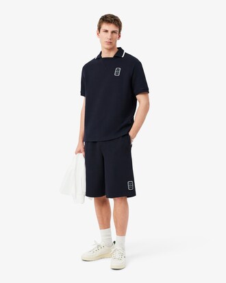 Short en Piqu&eacute; double face relaxed fit