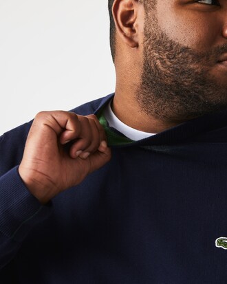 Pull coton uni col rond