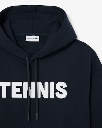Sweatshirt &agrave; capuche imprim&eacute; tennis