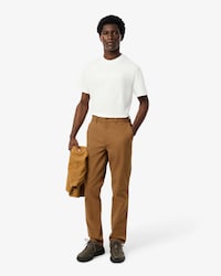 Pantalon chino regular fit coton
