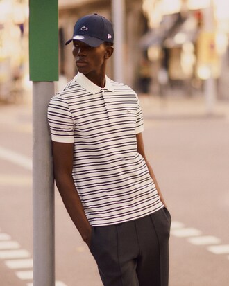 Polo classic fit Petit Piqu&eacute; ray&eacute;