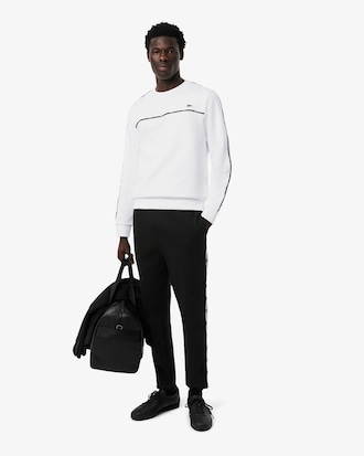 Sweatshirt molleton liserés griffés