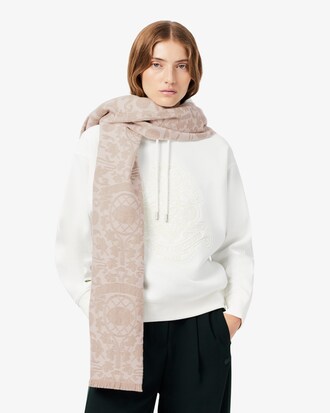 Foulard jacquard laine
