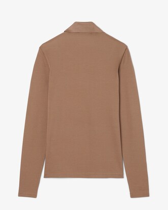 Polo manches longues slim fit soie Défilé