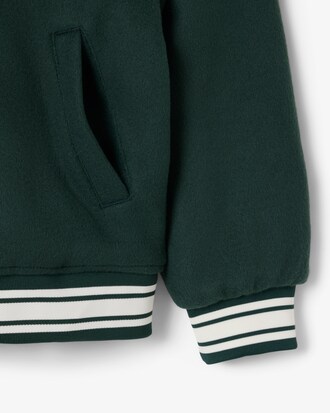 Blouson teddy avec badge crocodile