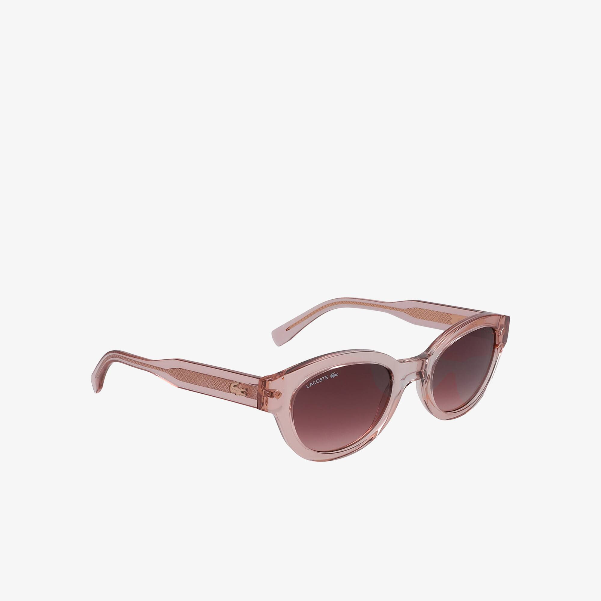 Lacoste L.12.12 Trim Oval Sunglasses L6024S 264 Beige 52mm Lacoste L6024S 264 52 Sunglasses | Shade Station main image 2