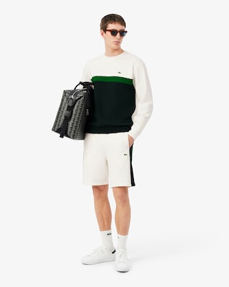 Short coton color-block regular fit
