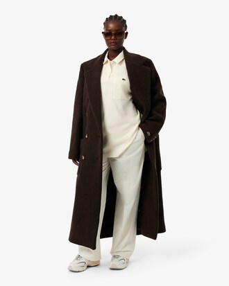 Chemise fa&ccedil;on polo oversize en flanelle