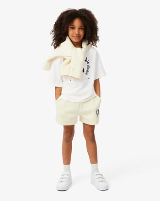 T-shirt coton badge contrast&eacute;