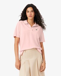 Polo relaxed fit Piqu&eacute; fluide