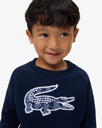 Sweatshirt molleton imprimé monogramme