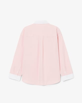 Chemise popeline badge brod&eacute;