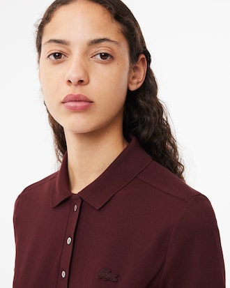 Polo L.12.D slim fit en mini piqué stretch