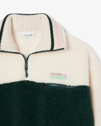 Sweatshirt col montant oversize polaire