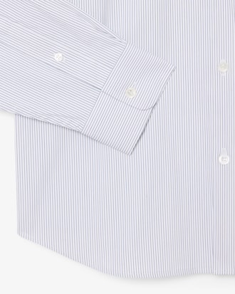 Chemise popeline stretch ray&eacute;e slim fit