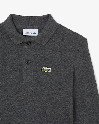 Polo manches longues en Petit Piqué