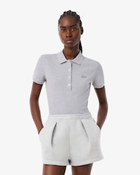 Polo L.12.D slim fit en mini piqu&eacute; stretch