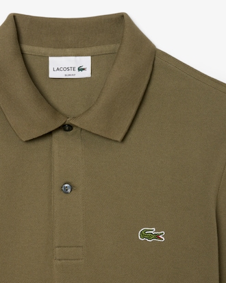 Polo L.12.12 slim fit manches longues