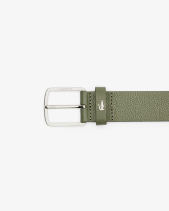 Ceinture en cuir grain&eacute;