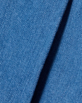 Jupe-short pliss&eacute;e denim