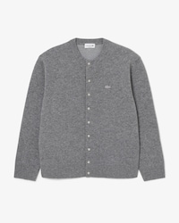 Cardigan col rond laine feutr&eacute;e