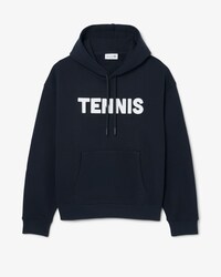 Sweatshirt &agrave; capuche imprim&eacute; tennis