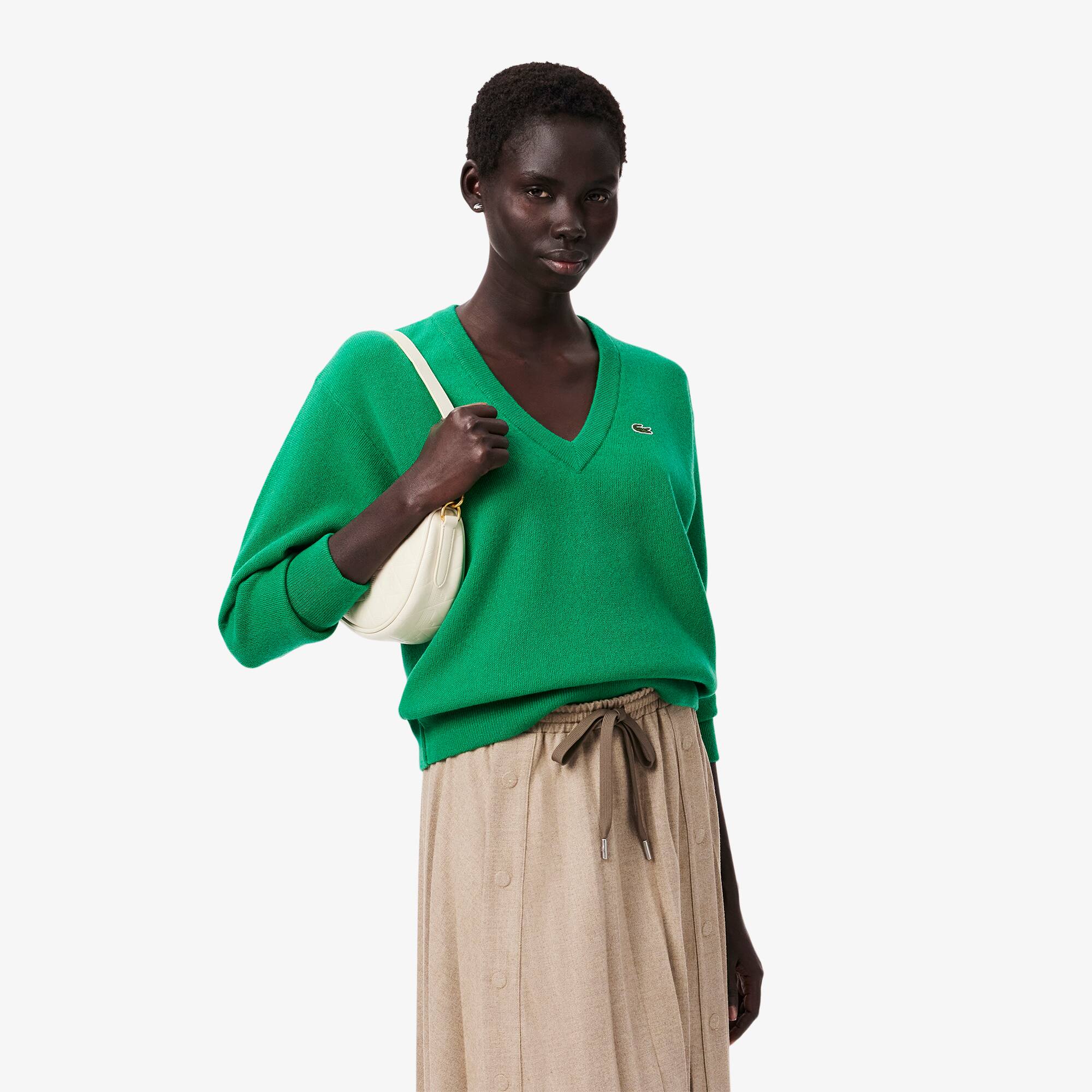 Pull relaxed fit laine cardée point mousse Pulls Cardigans