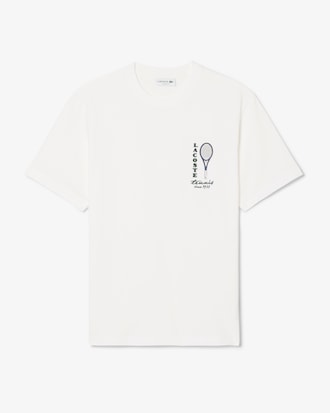 T-shirt jersey coton imprim&eacute; broderie