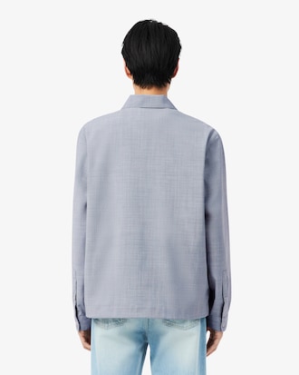 Surchemise oversize laine m&eacute;lang&eacute;e