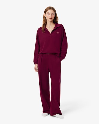 Sweatshirt d'int&eacute;rieur col polo molleton