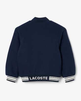 Blouson teddy avec badge crocodile