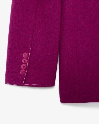 Blazer crois&eacute; laine chin&eacute;e D&eacute;fil&eacute;