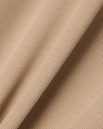 Sweatshirt col polo Piqu&eacute;