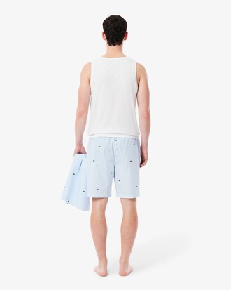 Short pyjama straight fit coton imprimé