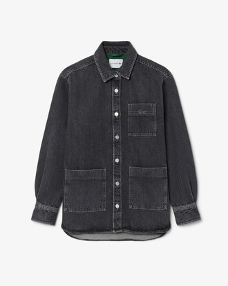 Veste surchemise denim oversize