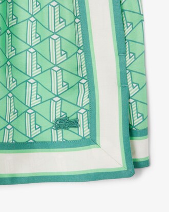 Short fluide imprimé monogramme