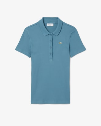 Polo L.12.D slim fit coton côtelé