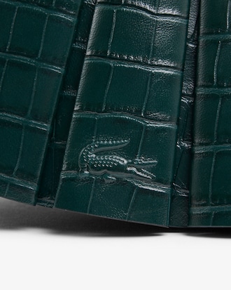 Petit sac Lenglen D&eacute;fil&eacute; en cuir effet crocodile