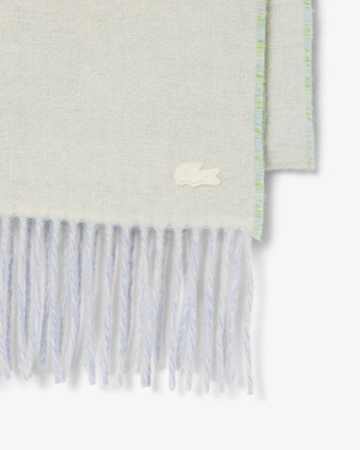 Écharpe laine marquage jacquard